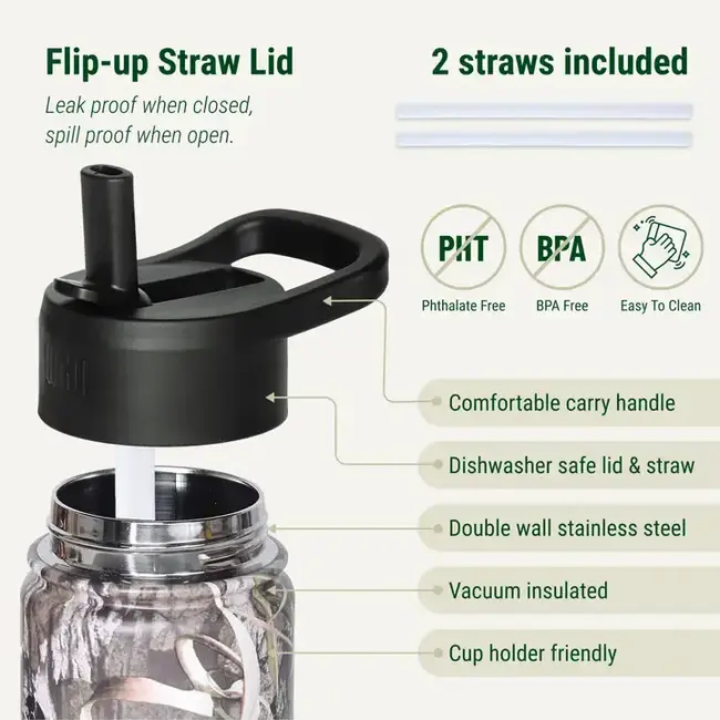 Mossy Oak Shadow Grass Habitat 22 oz. Stainless Steel Bottle