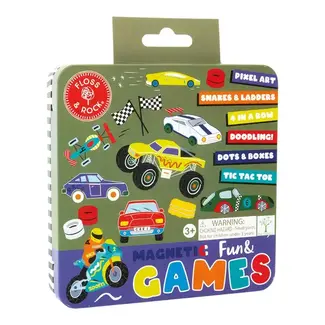 Floss and Rock Magnetic Fun & Games Tin  |  Cars