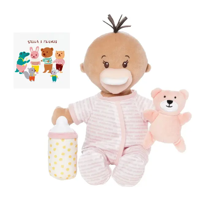 Manhattan Toy Love, Stella Sleepy Time Set | Beige Doll with Brown Tuft