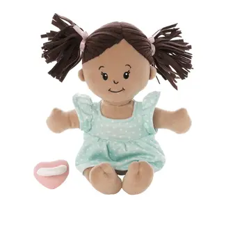 Manhattan Toy Love, Stella | Beige with Brown Pigtails