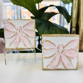 Coddiwomple Pink Bow Mini Block