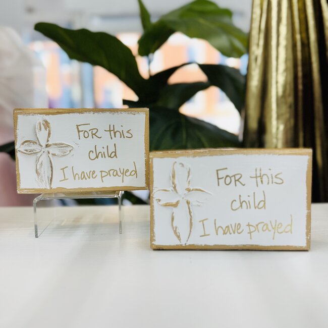 Coddiwomple For This Child - White Prayer Block