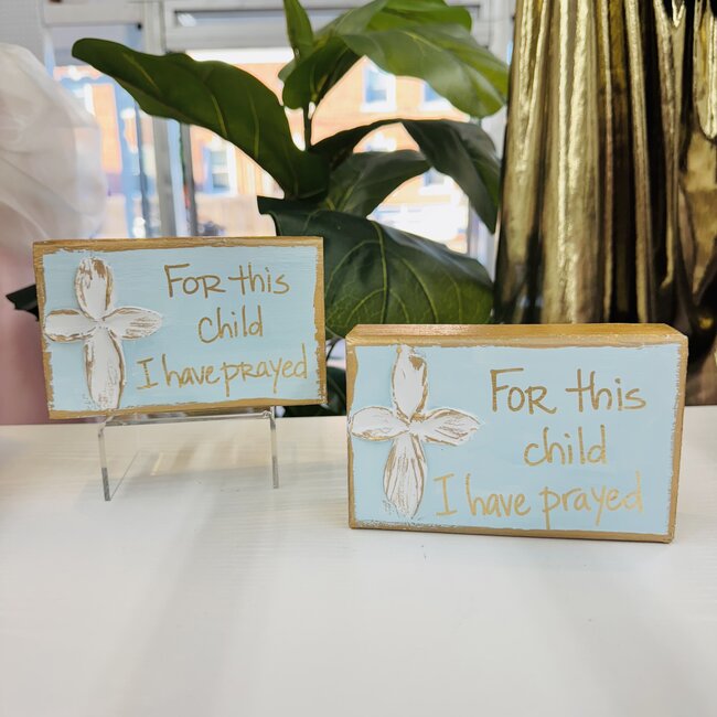 Coddiwomple For This Child - Blue Prayer Block