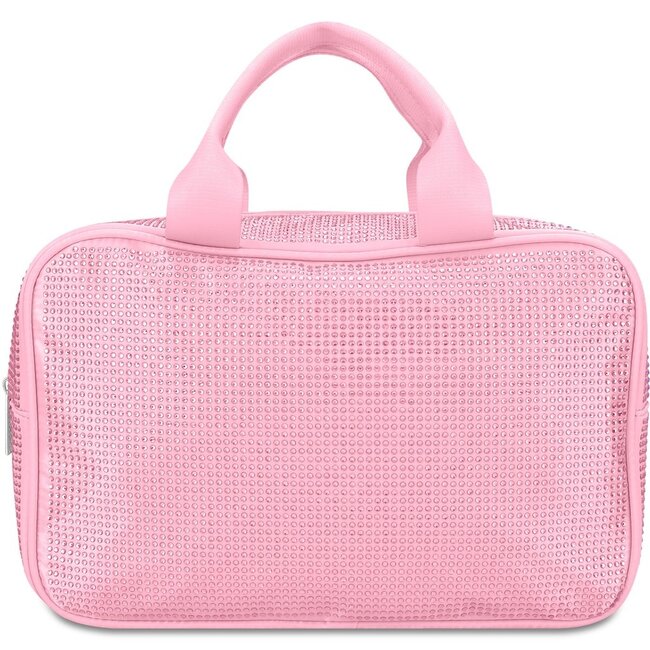 iScream Pink Rhinestone Large Cosmetic Bag