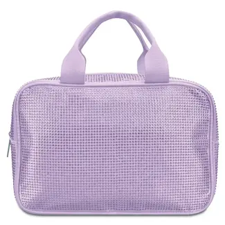 iScream Lavender Rhinestone Large Cosmetic Bag
