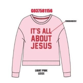 Sweet Soul It's All About Jesus Embro Sweatshirt