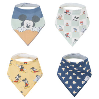 Copper Pearl Mickey Mouse and Friends Bandana Bib Set (4-Pack)