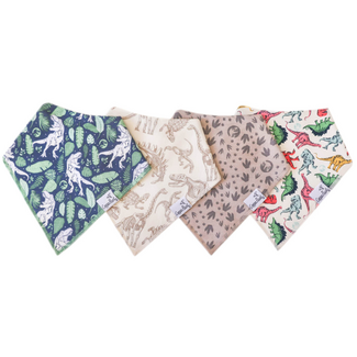Copper Pearl Jurassic Park Bandana Bib Set (4-Pack)