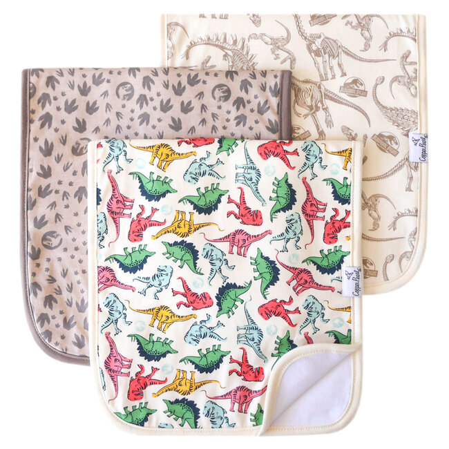 Copper Pearl Jurassic Park Burp Cloth Set (3-Pack)