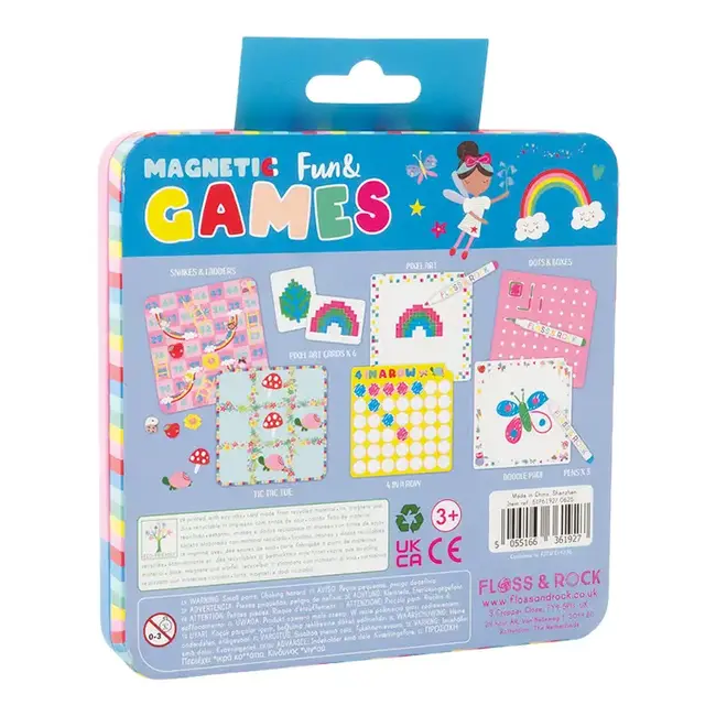 Floss and Rock Magnetic Fun & Games Tin  |  Rainbow Fairy