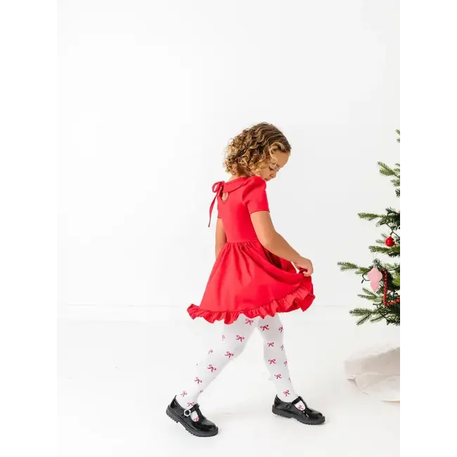 Little Stocking Co. Bow Knit Tights