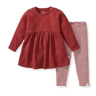 Burt's Bees Baby Thermal Organic Girl Tunic & Pants Set