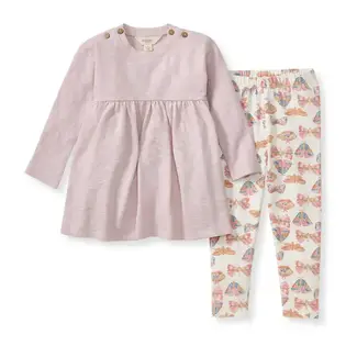 Burt's Bees Baby Chunky Slub Toddler Tunic Set