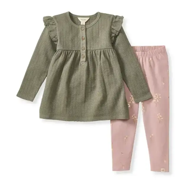 Burt's Bees Baby Budding Beauty Toddler Tunic Set