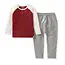 Burt's Bees Baby Thermal Organic Boy Tee & Pants Set - Brick Red