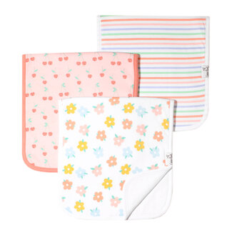 Copper Pearl Cheery Burp Cloth Set (3-Pack)