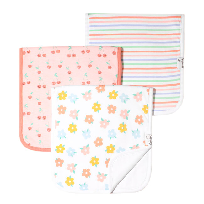 Copper Pearl Cheery Burp Cloth Set (3-Pack)