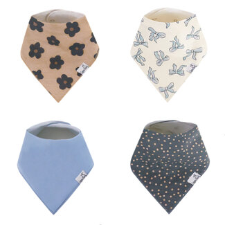 Copper Pearl Gemma in Tan Bandana Bib Set (4-Pack)