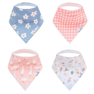 Copper Pearl Goosie  Bandana Bib Set (4-Pack)