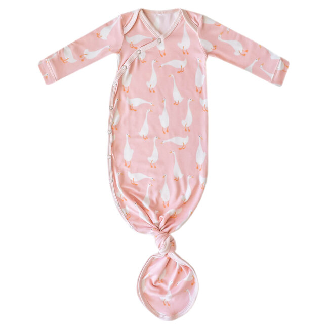 Copper Pearl Goosie Newborn Knotted Gown