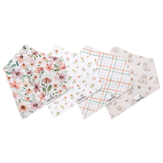Copper Pearl Natalie Bandana Bib Set (4-Pack)
