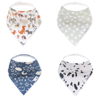 Copper Pearl Rufus Bandana Bib Set (4-Pack)