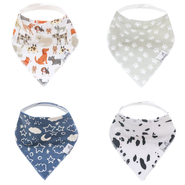 Copper Pearl Rufus Bandana Bib Set (4-Pack)