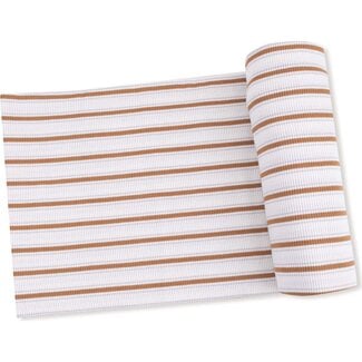 Angel Dear Vintage Stripe - Brown - Swaddle Blanket  45x45