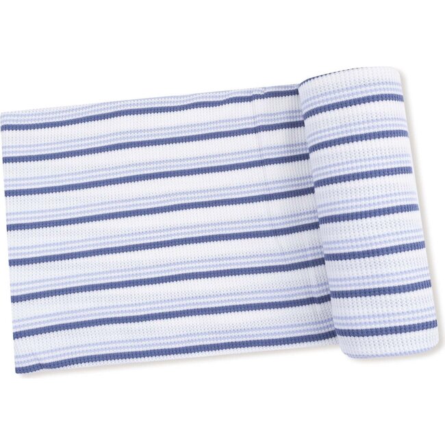 Angel Dear Vintage Stripe - Blue - Swaddle Blanket  45x45