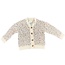 Hayden Girls Ivory/Multi Dot Sweater Cardigan