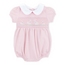 Magnolia Baby Bunny Love Classics Pink Smocked Collared S/S Girl Bubble