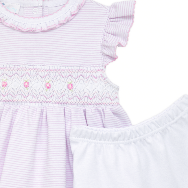 Magnolia Baby Julia and Jacob's Classics Pink Smocked Flutters Dress Set