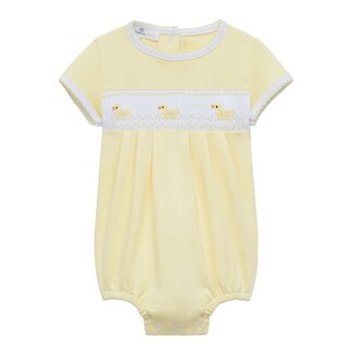 Magnolia Baby Little Ducklings Classics Yellow Smocked S/S Bubble