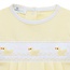 Magnolia Baby Little Ducklings Classics Yellow Smocked S/S Bubble