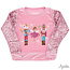 Azarhia Nutcracker Sequin Sleeve CHRISTMAS on Pink Velvet Sweatshirt