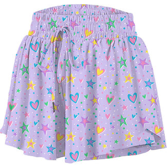 Azarhia Hearts and Stars Butterfly Shorts