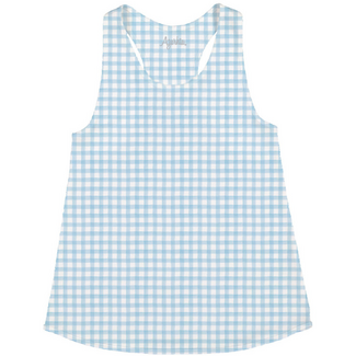 Azarhia Blue Gingham Tank