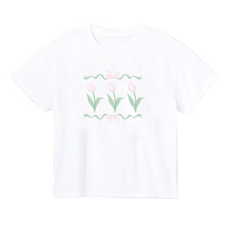 Azarhia Easter Tulips Boxy Tee