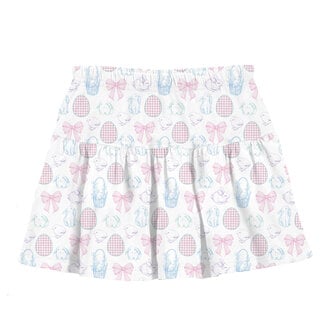 Azarhia Bows and Bunnies Gathered Skort
