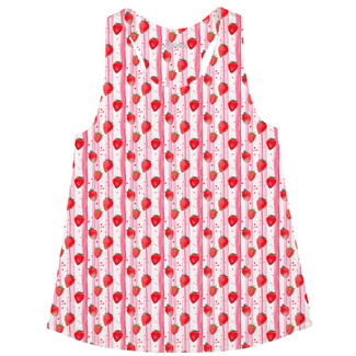 Azarhia Watercolor Strawberries Tank