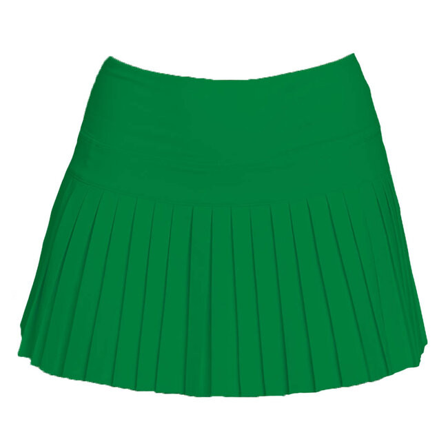 Azarhia Mini Pleated Skort | Solid Kelly Green