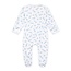 Magnolia Baby Choo Choo Train Light Blue Print Zip Footie