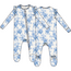 Angel Dear Dream Cottage Floral | 2-Way Ruffle Sleeve Zipper Footie