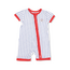 Angel Dear Baseball Stripe | Shortie 2-Way Zipper Romper