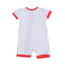 Angel Dear Baseball Stripe | Shortie 2-Way Zipper Romper