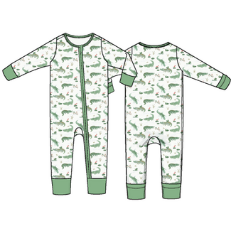 Angel Dear Crayon Alligators | Convertible Romper