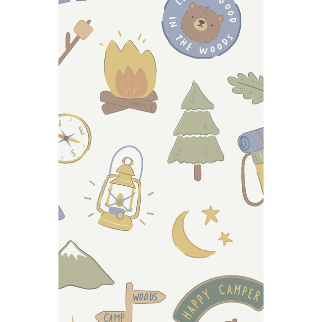 Angel Dear Camping Blue | Convertible Romper