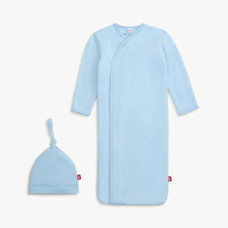 Magnetic Me Baby Blue Gown + Hat Set (NB-3M)