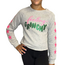 Paper Flower Sequins Feeling Grinchy Sweatshirt