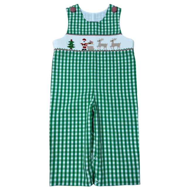 Three Sisters Christmas Time Smocked Boys Longall